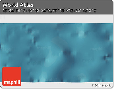 Satellite 3D Map of the Area around 15° 27' 46" S, 75° 43' 29" E