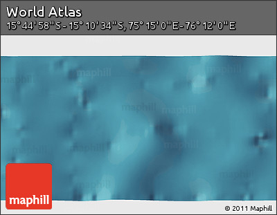 Satellite 3D Map of the Area around 15° 27' 46" S, 75° 43' 29" E