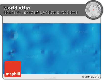 Physical 3D Map of the Area around 15° 27' 46" S, 76° 34' 29" E