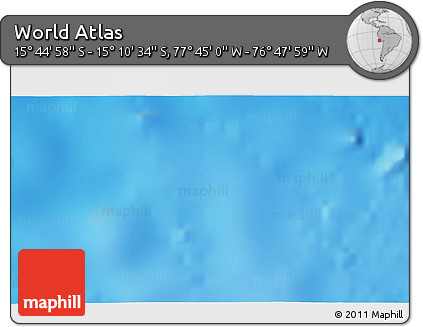 Physical 3D Map of the Area around 15° 27' 46" S, 77° 16' 30" W