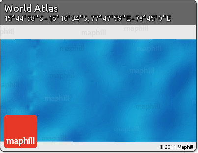 Physical 3D Map of the Area around 15° 27' 46" S, 78° 16' 30" E