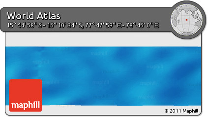 Physical Panoramic Map of the Area around 15° 27' 46" S, 78° 16' 30" E