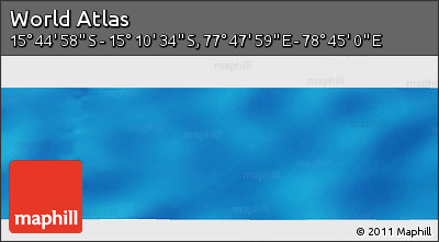 Physical Panoramic Map of the Area around 15° 27' 46" S, 78° 16' 30" E
