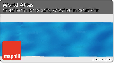 Physical Panoramic Map of the Area around 15° 27' 46" S, 78° 16' 30" E