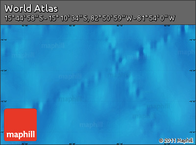 Physical Map of the Area around 15° 27' 46" S, 82° 22' 30" W