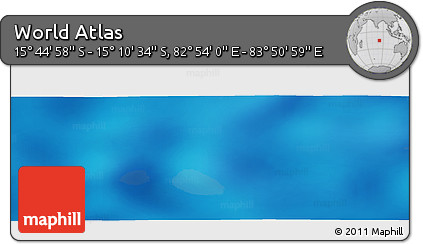 Physical Panoramic Map of the Area around 15° 27' 46" S, 83° 22' 30" E