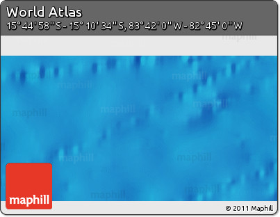 Shaded Relief 3D Map of the Area around 15° 27' 46" S, 83° 13' 29" W