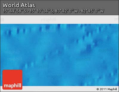 Shaded Relief 3D Map of the Area around 15° 27' 46" S, 83° 13' 29" W