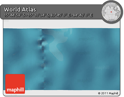 Satellite 3D Map of the Area around 15° 27' 46" S, 84° 13' 29" E