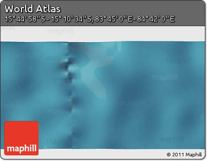 Satellite 3D Map of the Area around 15° 27' 46" S, 84° 13' 29" E