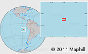 Gray Location Map of the area around 15° 27' 46" S, 87° 28' 29" W