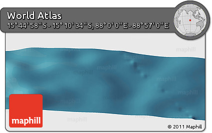Satellite Panoramic Map of the Area around 15° 27' 46" S, 88° 28' 29" E