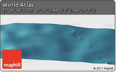 Satellite Panoramic Map of the Area around 15° 27' 46" S, 88° 28' 29" E