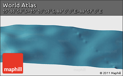 Satellite Panoramic Map of the Area around 15° 27' 46" S, 88° 28' 29" E