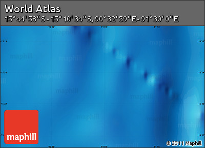 Physical Map of the Area around 15° 27' 46" S, 91° 1' 30" E