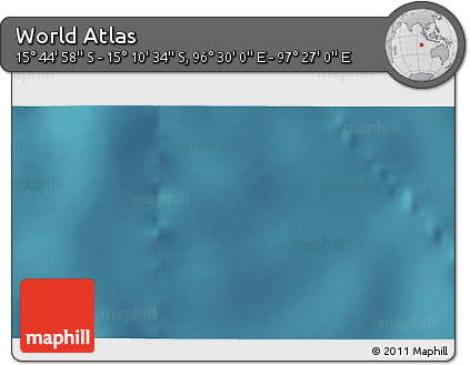 Satellite 3D Map of the Area around 15° 27' 46" S, 96° 58' 29" E