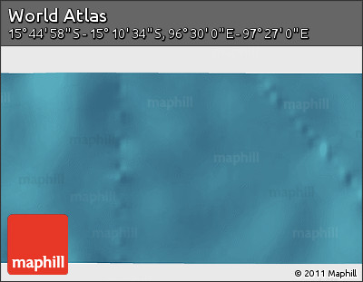 Satellite 3D Map of the Area around 15° 27' 46" S, 96° 58' 29" E