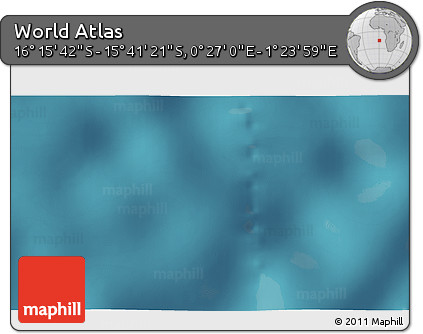 Satellite 3D Map of the Area around 15° 58' 32" S, 0° 55' 29" E