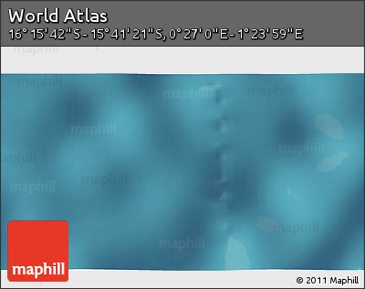 Satellite 3D Map of the Area around 15° 58' 32" S, 0° 55' 29" E