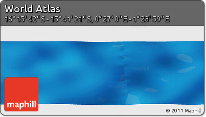 Physical Panoramic Map of the Area around 15° 58' 32" S, 0° 55' 29" E