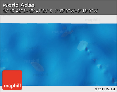Physical 3D Map of the Area around 15° 58' 32" S, 0° 46' 30" W