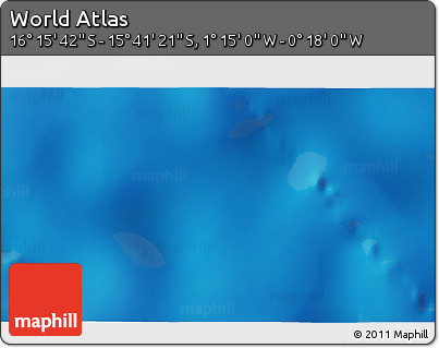 Physical 3D Map of the Area around 15° 58' 32" S, 0° 46' 30" W