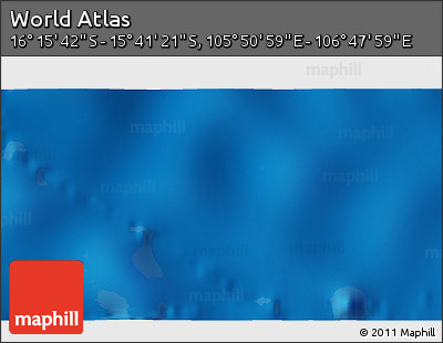Shaded Relief 3D Map of the Area around 15° 58' 32" S, 106° 19' 29" E