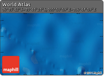 Physical Map of the Area around 15° 58' 32" S, 106° 19' 29" E