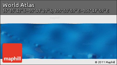 Physical Panoramic Map of the Area around 15° 58' 32" S, 106° 19' 29" E