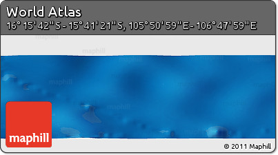 Physical Panoramic Map of the Area around 15° 58' 32" S, 106° 19' 29" E