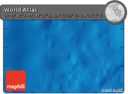 Physical Map of the Area around 15° 58' 32" S, 108° 1' 30" E