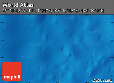 Physical Map of the Area around 15° 58' 32" S, 108° 1' 30" E