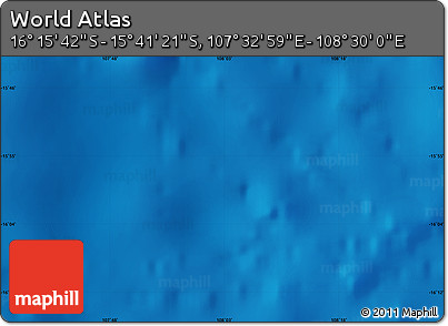 Physical Map of the Area around 15° 58' 32" S, 108° 1' 30" E
