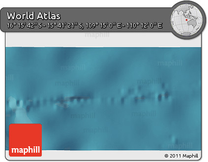 Satellite 3D Map of the Area around 15° 58' 32" S, 109° 43' 29" E