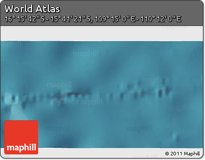 Satellite 3D Map of the Area around 15° 58' 32" S, 109° 43' 29" E