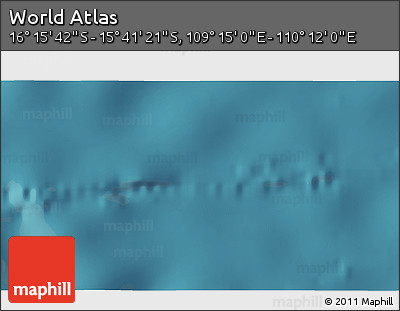Satellite 3D Map of the Area around 15° 58' 32" S, 109° 43' 29" E