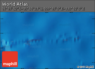 Physical Map of the Area around 15° 58' 32" S, 109° 43' 29" E