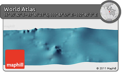 Satellite Panoramic Map of the Area around 15° 58' 32" S, 112° 16' 30" E