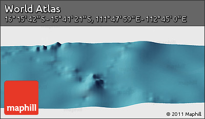 Satellite Panoramic Map of the Area around 15° 58' 32" S, 112° 16' 30" E