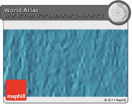 Satellite 3D Map of the Area around 15° 58' 32" S, 112° 7' 30" W