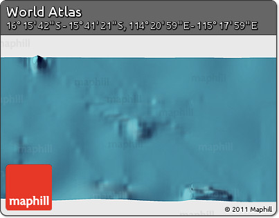 Satellite 3D Map of the Area around 15° 58' 32" S, 114° 49' 29" E