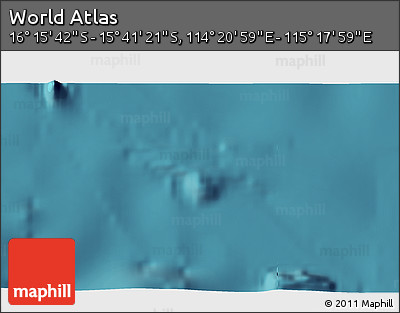 Satellite 3D Map of the Area around 15° 58' 32" S, 114° 49' 29" E