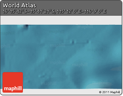 Satellite 3D Map of the Area around 15° 58' 32" S, 115° 40' 30" E