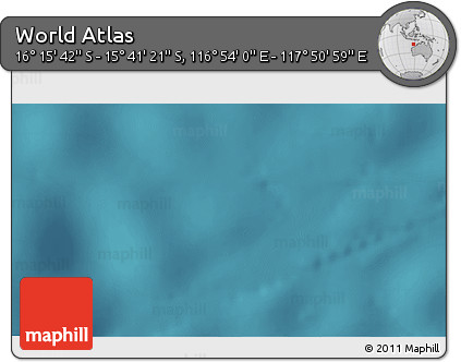 Satellite 3D Map of the Area around 15° 58' 32" S, 117° 22' 30" E