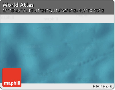 Satellite 3D Map of the Area around 15° 58' 32" S, 117° 22' 30" E