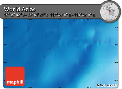 Physical Map of the Area around 15° 58' 32" S, 118° 13' 29" E
