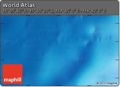 Physical Map of the Area around 15° 58' 32" S, 118° 13' 29" E