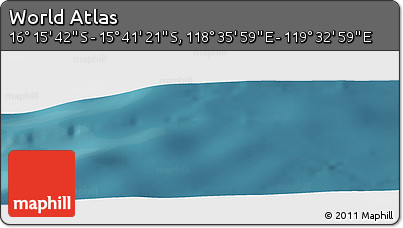 Satellite Panoramic Map of the Area around 15° 58' 32" S, 119° 4' 29" E
