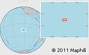 Gray Location Map of the area around 15° 58' 32" S, 123° 10' 30" W