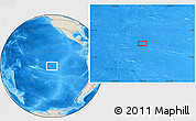 Shaded Relief Location Map of the area around 15° 58' 32" S, 123° 10' 30" W